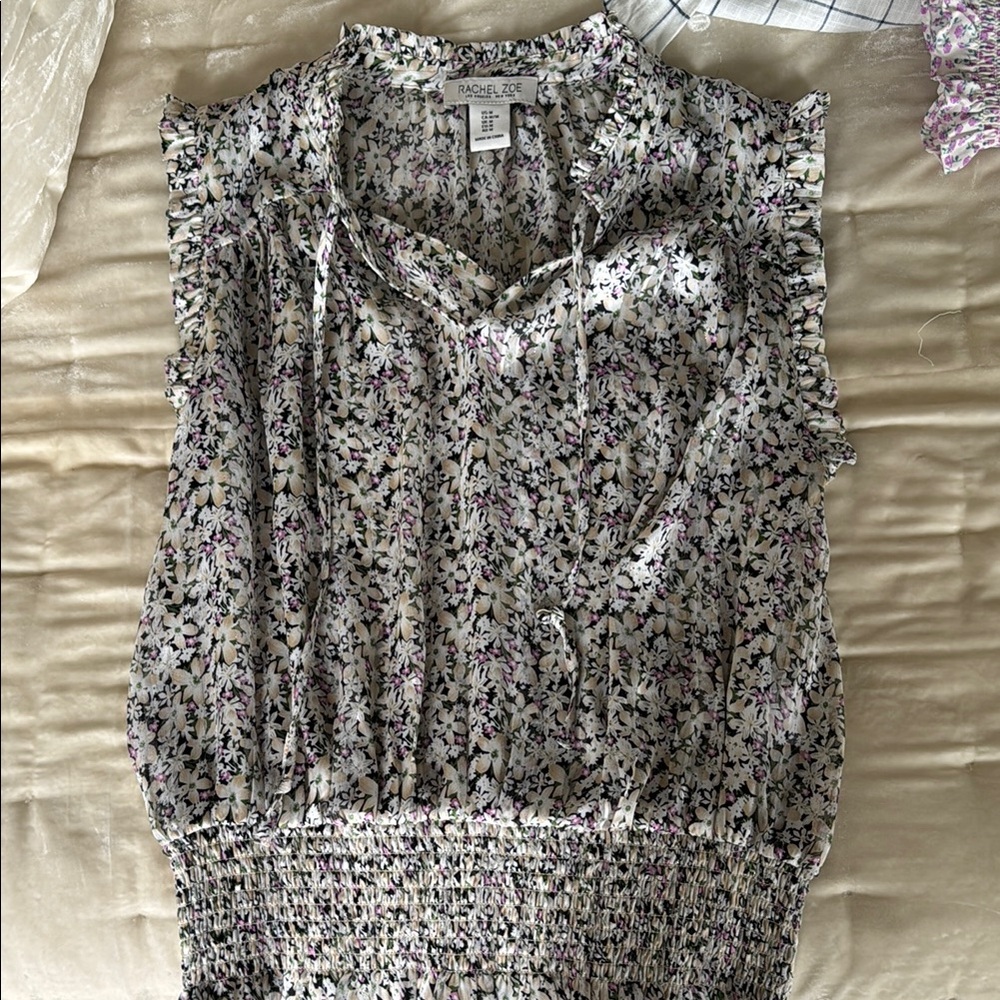 Rachel Zoe Floral Women's Top - Black and White
